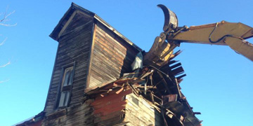 Demolition in Utica, NY